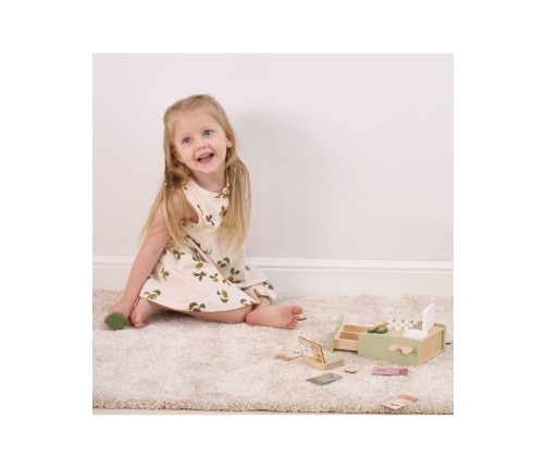 VIGA PolarB Drewniana Kasa Sklepowa Zielona