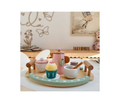 WOOPIE GREEN Drewniany Zestaw do Herbaty i Kawy 12 el. FSC