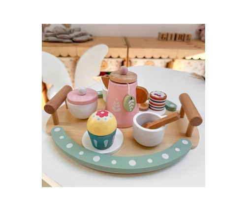 WOOPIE GREEN Drewniany Zestaw do Herbaty i Kawy 12 el. FSC