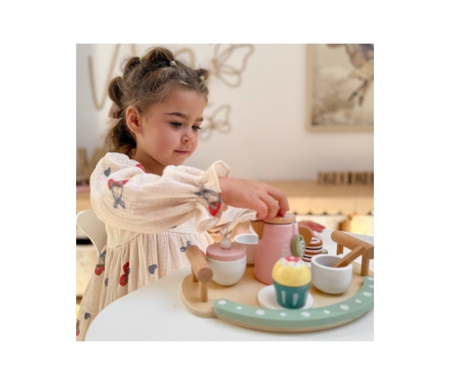 WOOPIE GREEN Drewniany Zestaw do Herbaty i Kawy 12 el. FSC