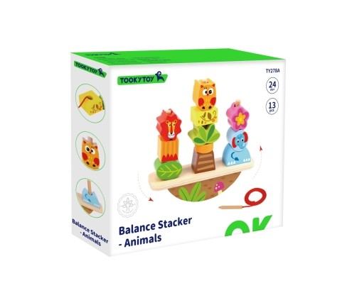 TOOKY TOY Układanka Balansująca Zwierzęta