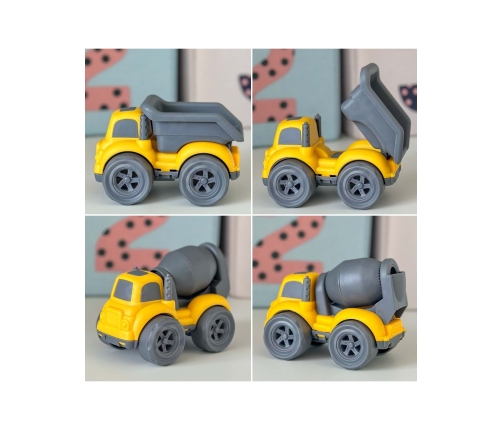 WOOPIE Laweta Zestaw 4w1 Pojazdy Budowlane