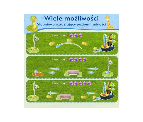 WOOPIE Gra Zręcznościowa Mini Golf SNAKE GOLF