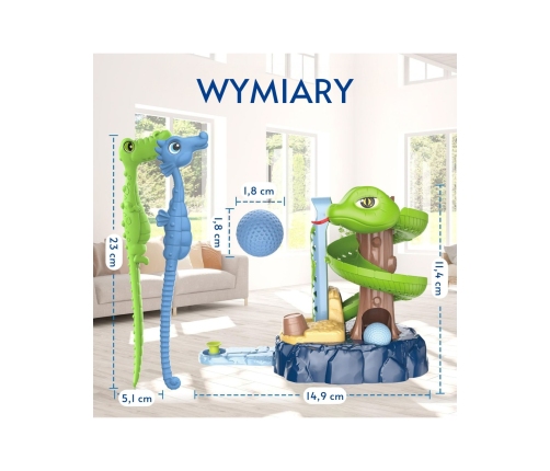 WOOPIE Gra Zręcznościowa Mini Golf SNAKE GOLF