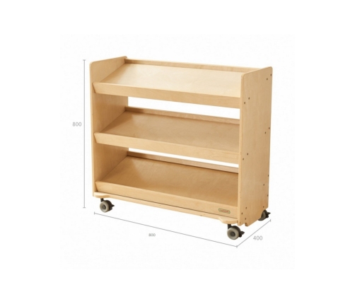 MASTERKIDZ Regał na Kółka - 3 Półki Na Akcesoria Do Tablicy STEM