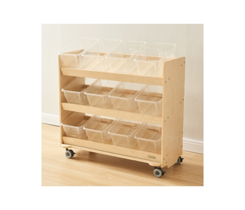 MASTERKIDZ Regał na Kółka - 3 Półki Na Akcesoria Do Tablicy STEM