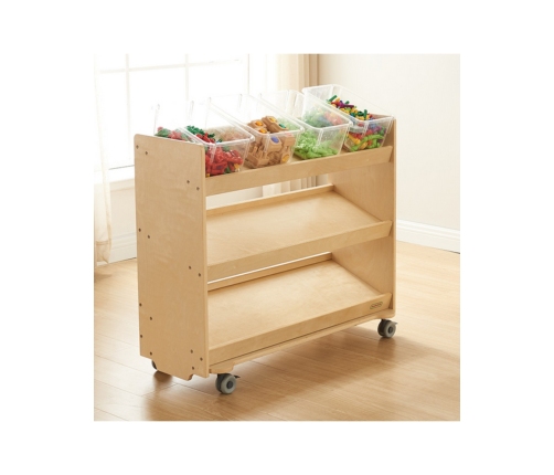 MASTERKIDZ Regał na Kółka - 3 Półki Na Akcesoria Do Tablicy STEM