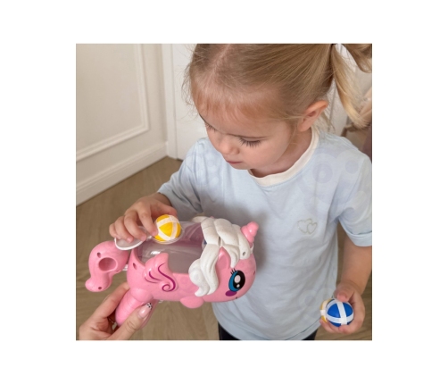 WOOPIE Gra Zręcznościowa w Rzutki na Rzepy Zestaw 2w1 Tarcza Wyrzutnia Jednorożec