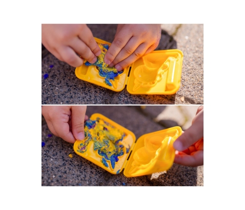 WOOPIE Piasek Kinetyczny 0,6 kg Zestaw Jednorożec Stolik z Foremkami