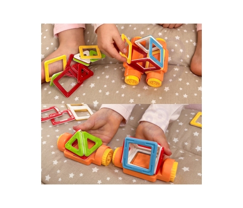 WOOPIE Klocki Magnetyczne Pojazd Mini Budowle 22el.