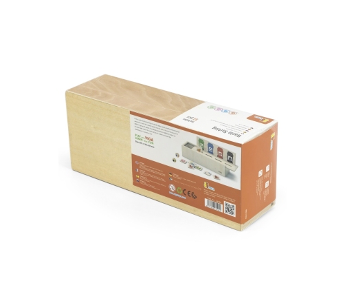 VIGA Układanka Gra edukacyjna drewniana do nauki sortowania śmieci