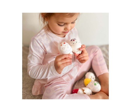 WOOPIE Układanka Sorter Montessori Dopasuj Kształty Wesołe Kurczaczki Jajka 6szt