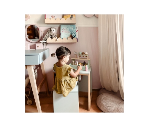 WOOPIE GREEN Drewniana Lodziarnia Sklepik Zestaw z Lodami Stragan 16 EL