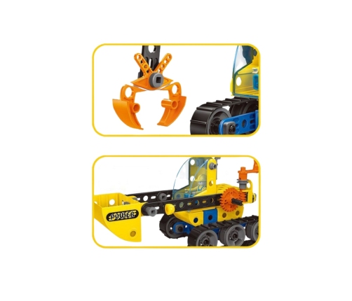 WOOPIE Klocki Konstrukcyjne Zbuduj Pojazdy Budowlane 8 Modeli STEAM