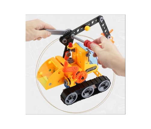 WOOPIE Klocki Konstrukcyjne Zbuduj Pojazdy Budowlane 8 Modeli STEAM