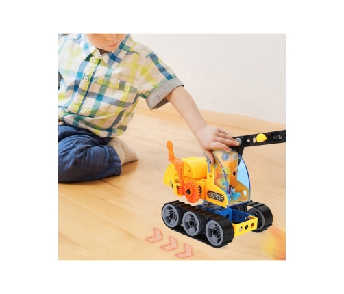 WOOPIE Klocki Konstrukcyjne Zbuduj Pojazdy Budowlane 8 Modeli STEAM