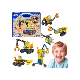 WOOPIE Klocki Konstrukcyjne Zbuduj Pojazdy Budowlane 8 Modeli STEAM WOOPIE Klocki Konstrukcyjne Zbuduj Pojazdy Budowlane 8 Modeli STEAM