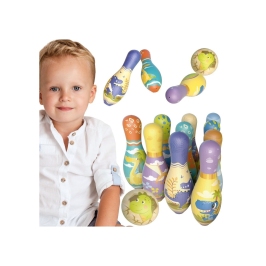 WOOPIE Gra Zręcznościowa Kręgle Dinozaury Zestaw 12el. WOOPIE Gra Zręcznościowa Kręgle Dinozaury Zestaw 12el.