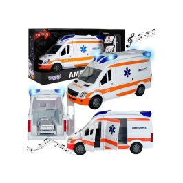 WOOPIE Pogotowie Karetka Ambulans Nosze w Zestawie + Sygnały Dźwiękowe I Świetlne WOOPIE Pogotowie Karetka Ambulans Nosze w Zestawie + Sygnały Dźwiękowe I Świetlne