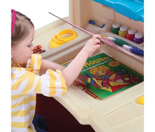 Step2 Biurko z Krzesełkiem Kącik plastyczny edukacyjny Delux