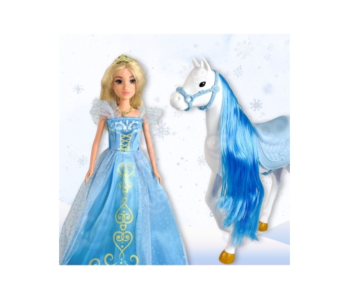 WOOPIE ROYAL Lalka Lodowa Księżniczka Lily i Magiczny Powóz Karoca Akcesoria