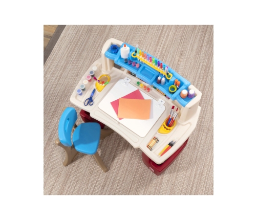 Step2 Biurko z Krzesełkiem Kącik plastyczny edukacyjny Delux