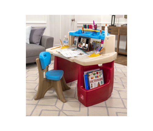 Step2 Biurko z Krzesełkiem Kącik plastyczny edukacyjny Delux