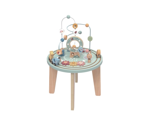 TOOKY TOY Drewniany Stół Aktywności Montessori Pętla Motoryczna