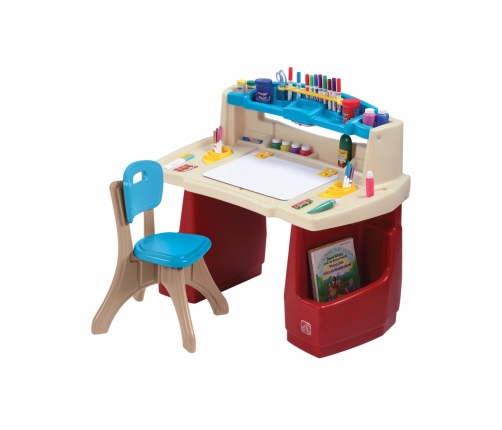 Step2 Biurko z Krzesełkiem Kącik plastyczny edukacyjny Delux