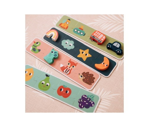 WOOPIE GREEN Układanka Sensoryczna Memory Kształty FSC