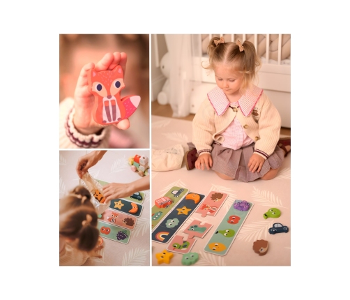 WOOPIE GREEN Układanka Sensoryczna Memory Kształty FSC