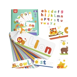 TOOKY TOY Puzzle Alfabet Montessori Nauka Literek Słów Zwierzątka 57 el.