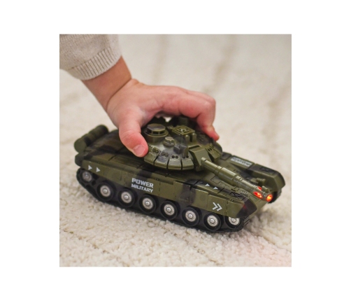 WOOPIE Zestaw Pojazdów Wojskowych z Wyrzutnią Czołg Helikopter 4SZT Skala 1:20