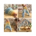 TOOKY TOY Pastelowa Układanka Drewniane Klocki Montessori Tęcza