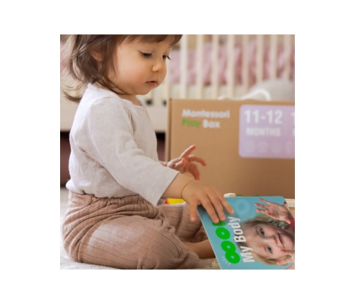 TOOKY TOY Box Pudełko XXL Montessori Edukacyjne 5w1 Sensoryczne 11-12 Mies