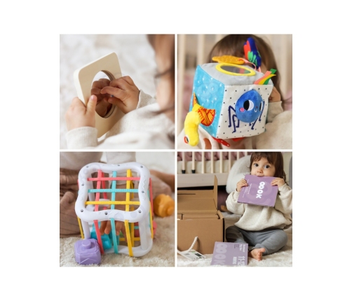 TOOKY TOY Box Pudełko XXL Montessori Edukacyjne 5w1 Sensoryczne 11-12 Mies