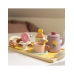 CLASSIC WORLD Drewniany Zestaw do Herbaty i Deserów 14 el.