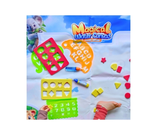 WOOPIE Mata Wodna do Malowania Safari Literki Cyferki