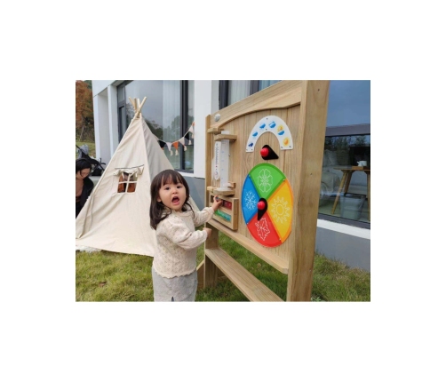 CLASSIC WORLD EDU Tablica Manipulacyjna Kredowa 2w1 Nauka Czasu i Pogody