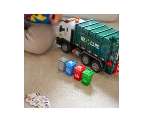 WOOPIE Śmieciarka Ciężarówka Segregacja Śmieci - skala 1:10