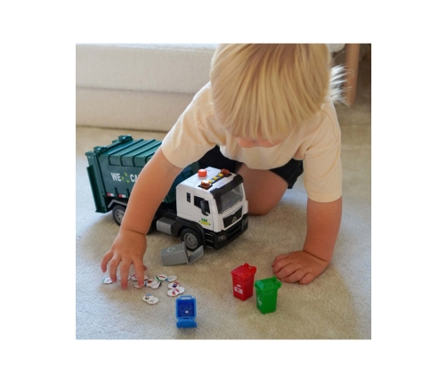 WOOPIE Śmieciarka Ciężarówka Segregacja Śmieci - skala 1:10