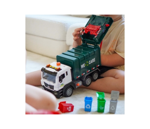 WOOPIE Śmieciarka Ciężarówka Segregacja Śmieci - skala 1:10
