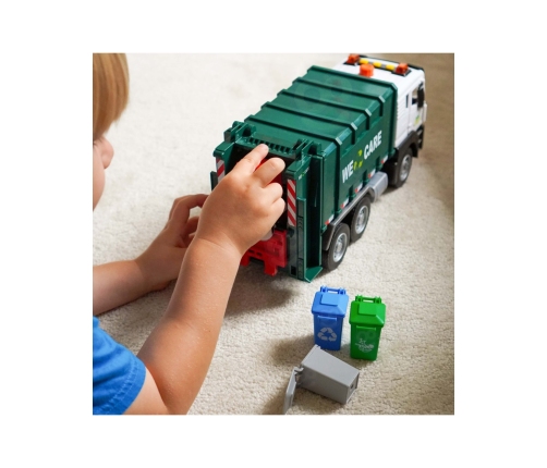 WOOPIE Śmieciarka Ciężarówka Segregacja Śmieci - skala 1:10