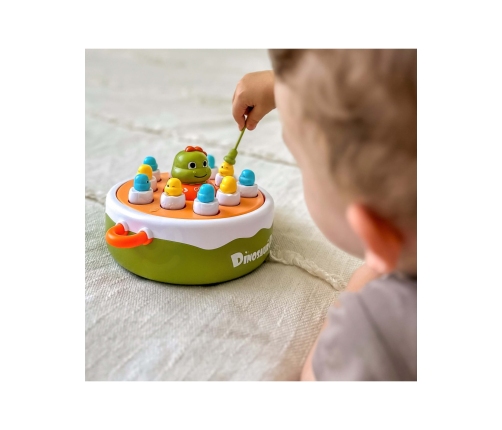 WOOPIE Gra Zręcznościowa Łowienie Dinozaurów 2w1 Katapulta