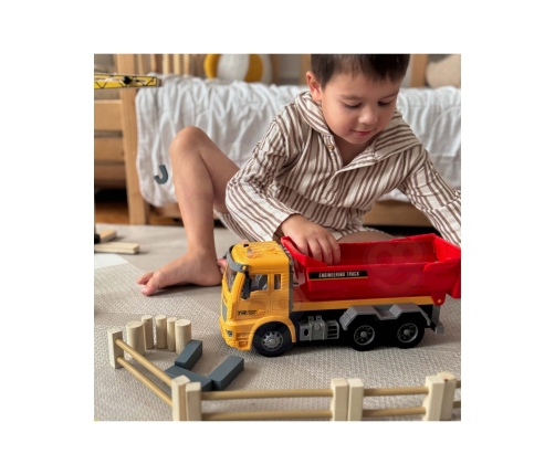 WOOPIE Wywrotka Budowlana w Skali 1:12 Efekty Świetlne Dźwiękowe