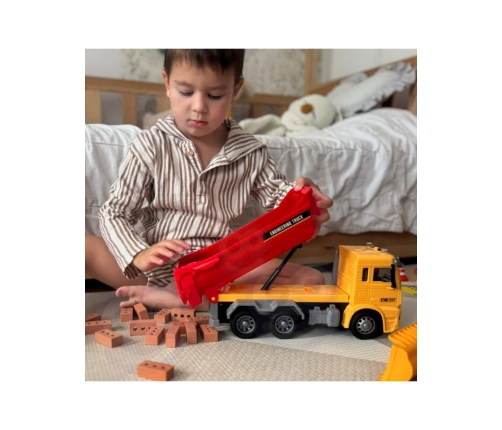 WOOPIE Wywrotka Budowlana w Skali 1:12 Efekty Świetlne Dźwiękowe