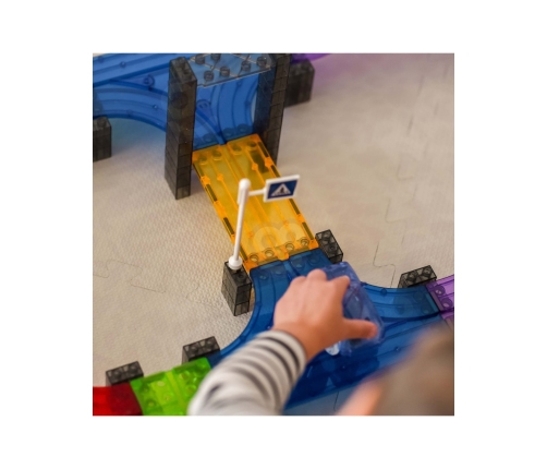 WOOPIE Magnetyczny Tor Samochodowy Wyścigowy + Autko 76 el.