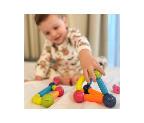 WOOPIE Magnetyczne Klocki Konstrukcyjne Pojazdy 52 el.