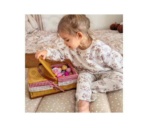 WOOPIE Kosz Piknikowy Owoce Warzywa Fast Food Zestaw XXL 103el.