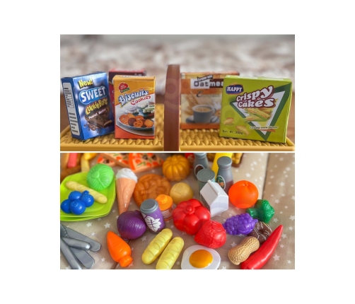 WOOPIE Kosz Piknikowy Owoce Warzywa Fast Food Zestaw XXL 103el.